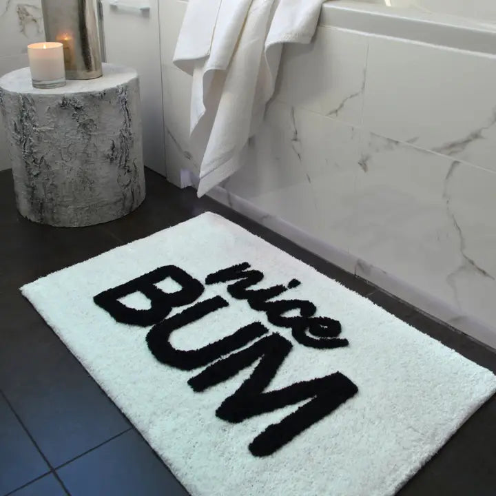 Valentinlife Wholesale Nice Bum Slogan Bath Mat – Non-Slip Super Soft Bathroom Rug