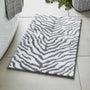 Valentinlife Zebra Print Ultra Soft Bath Mat – Non-Slip Stylish Bathroom Rug