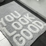 Valentinlife Wholesale You Look Good Slogan Bath Mat – Non-Slip Tufted Bathroom Rug