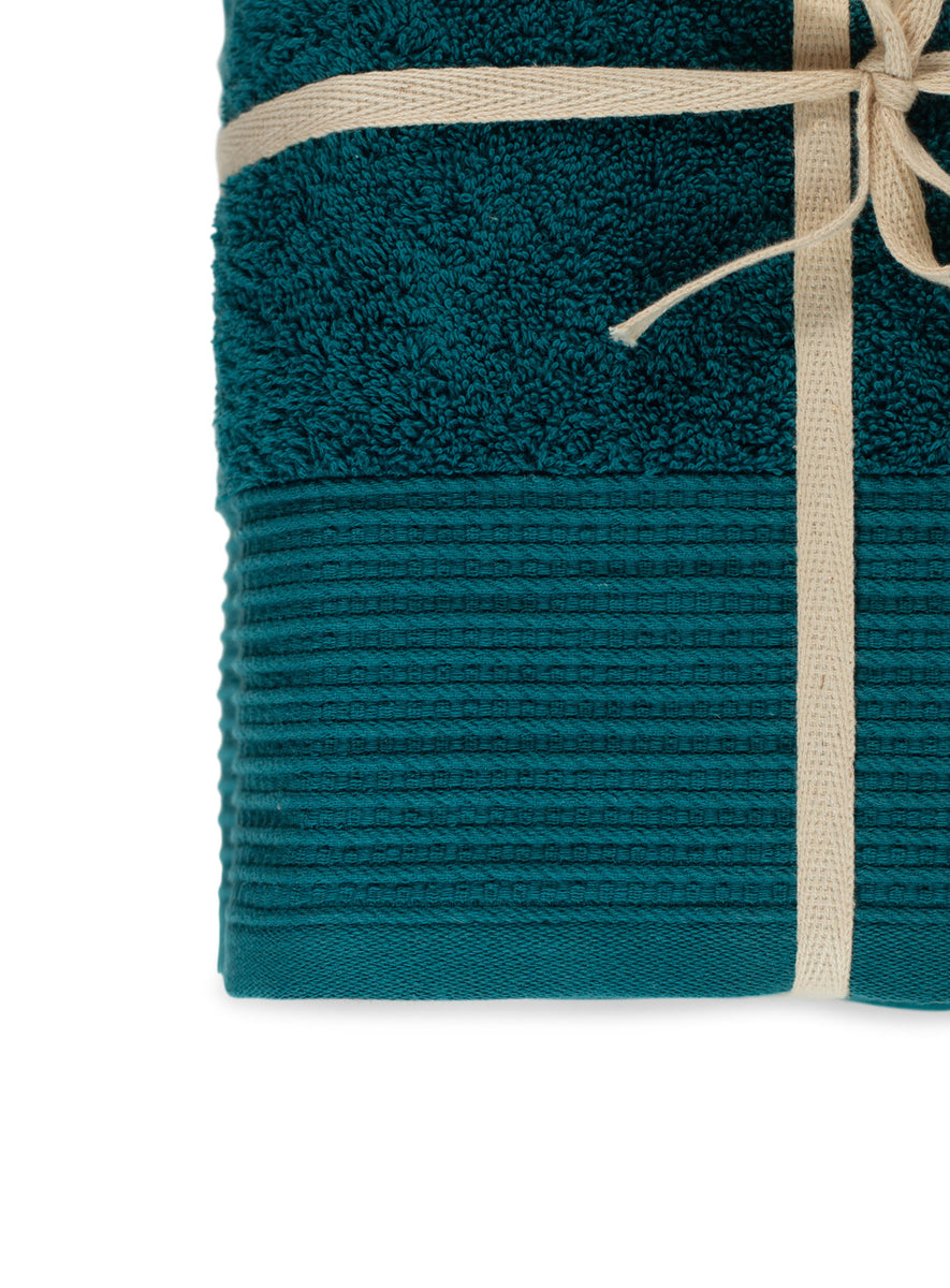 100% Organic Cotton Bath Towels – Soft, Eco-Friendly, Gift-Ready Towels with Ribbon