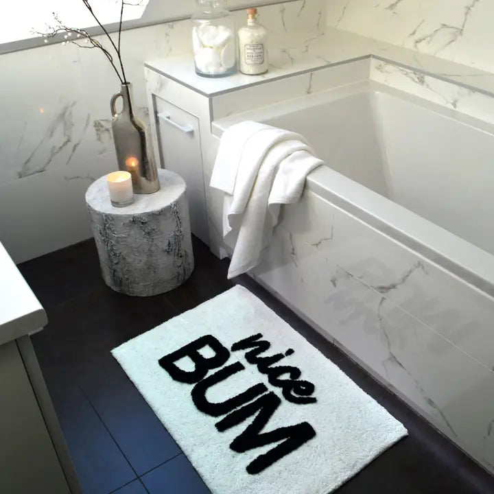 Valentinlife Wholesale Nice Bum Slogan Bath Mat – Non-Slip Super Soft Bathroom Rug