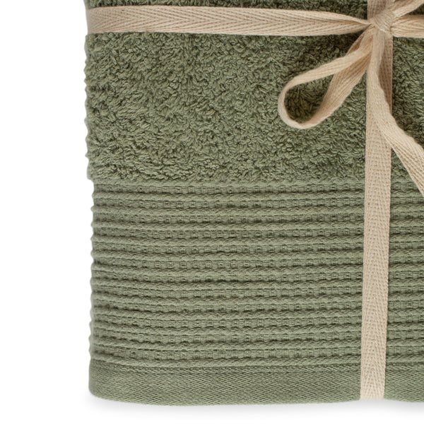 100% Organic Cotton Bath Towels – Soft, Eco-Friendly, Gift-Ready Towels with Ribbon